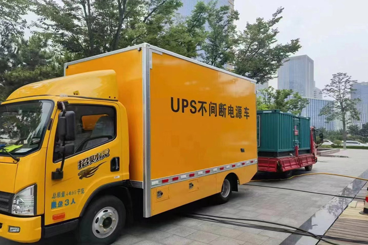 辽宁发电机租赁施工现场