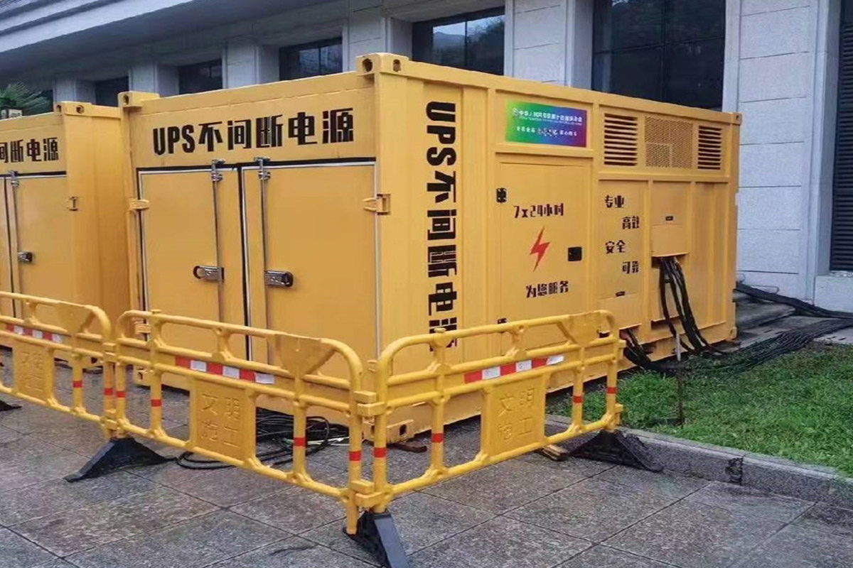 辽宁发电机租赁施工现场